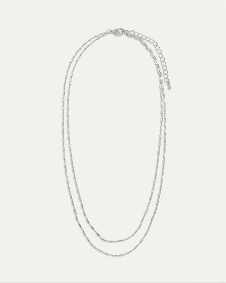 Collier à deux chaînes