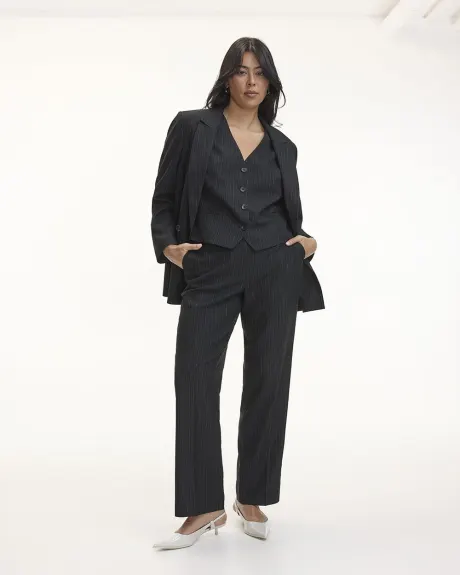 Straight-Leg High-Rise Pinstripe Pant - Tall