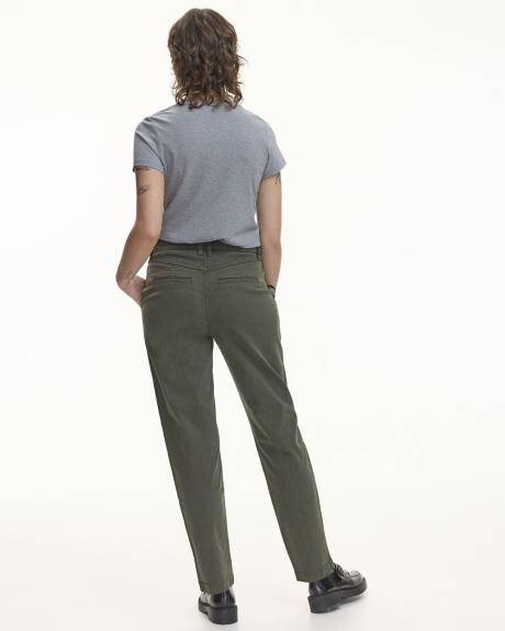 Tapered-Leg High-Rise Utility Pant - Petite