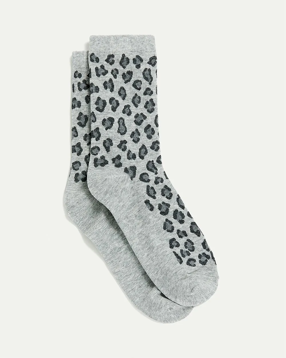 Cotton Socks with Leopard Print