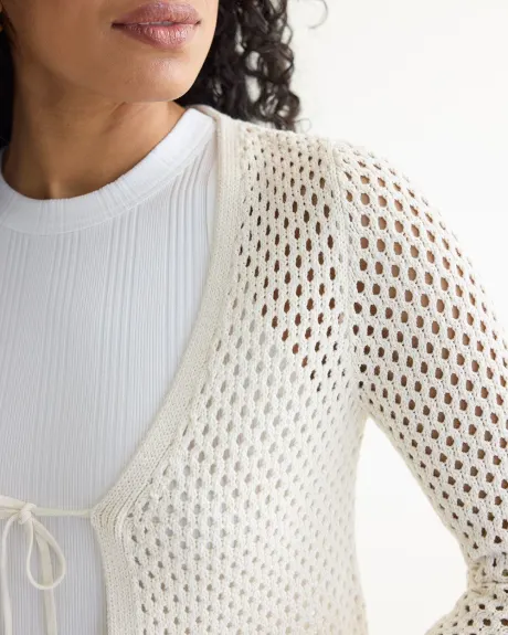 Long-Sleeve V-Neck Bolero