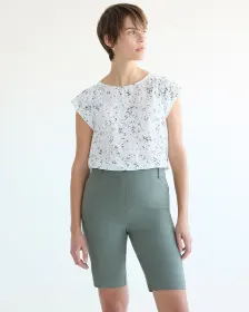 Blouse à manches très courtes et col rond - R Essentials