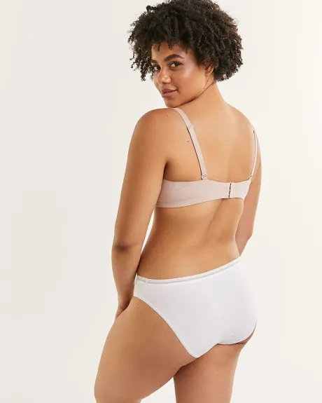 Culotte bikini en microfibres à mailles