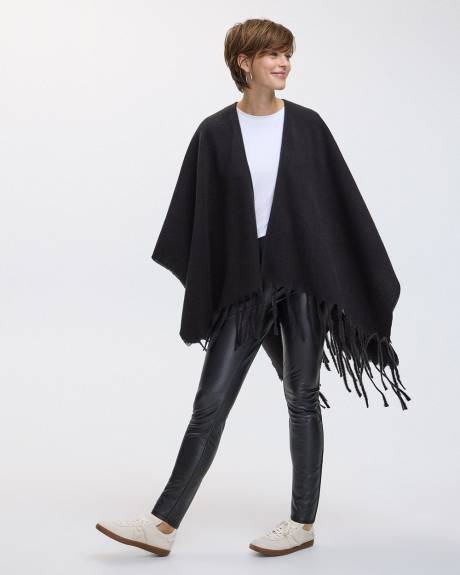 Poncho with Fringes