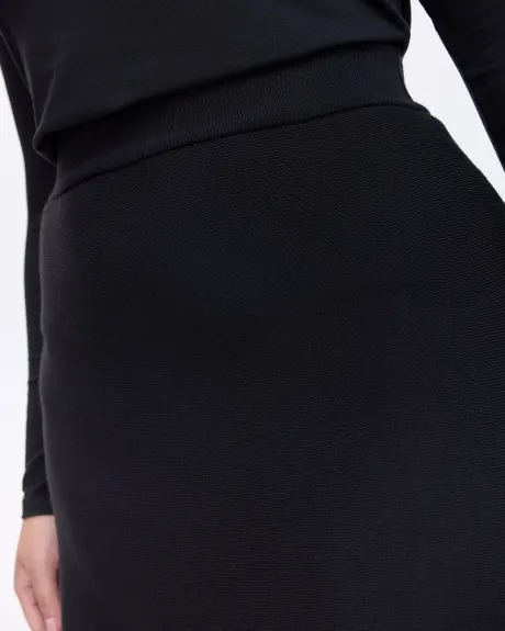 Mini jupe avec taille élastique