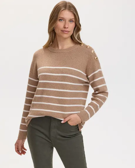 Long-Sleeve Crew-Neck Sweater