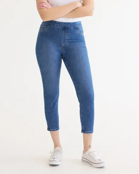 Cropped Denim Legging Pants - R Essentials - Petite