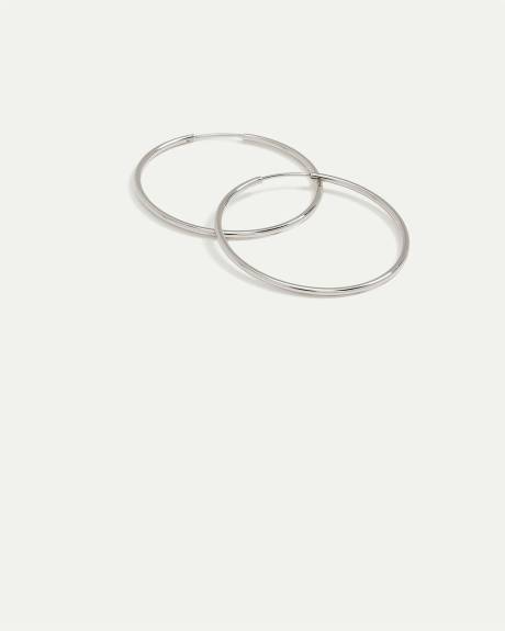 Stainless Steel Large Basic Hoops