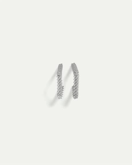 Squared Textured Hoops