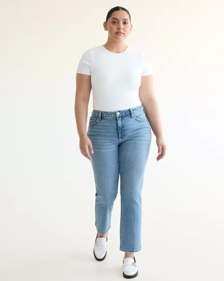 Straight-Leg Mid-Rise Jean - Petite