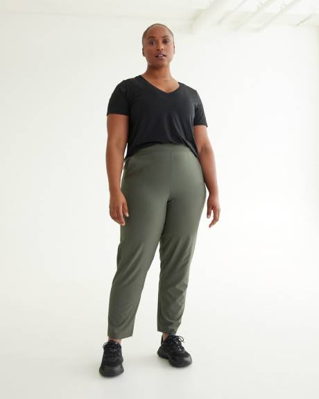 Slim-Leg Pant with Elastic Waistband - Hyba