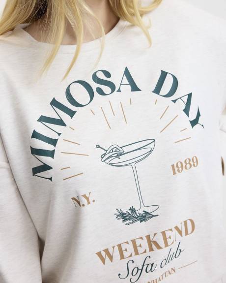 Long-Sleeve Crew-Neck Sweatshirt