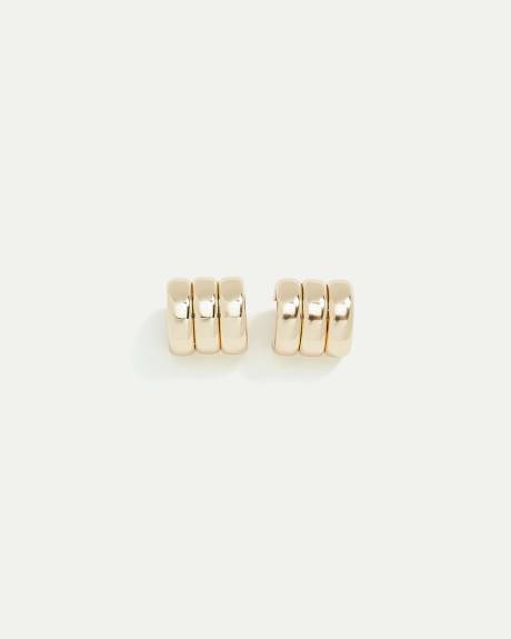 Boucles d'oreilles en forme de C