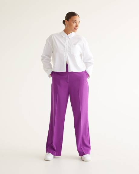 Pantalon à jambe droite et taille haute - L'Intemporelle - Petite