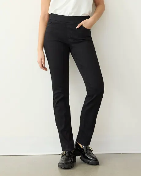 Straight-Leg Mid-Rise Jean - The Comfort - Petite