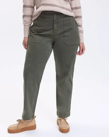 Tapered-Leg High-Rise Utility Pant - Tall