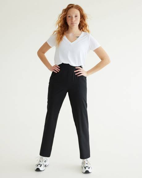 Slim-Leg Pant with Elastic Waistband - Hyba