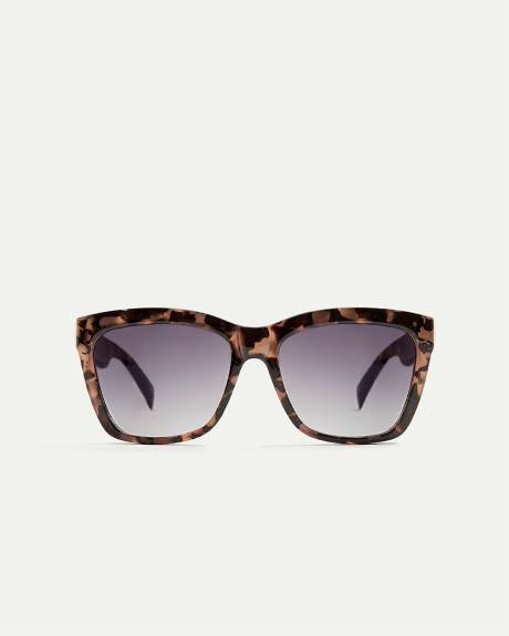 Tortoise Rectangular Sunglasses