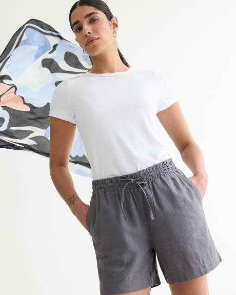 Linen Shorts with Drawstring