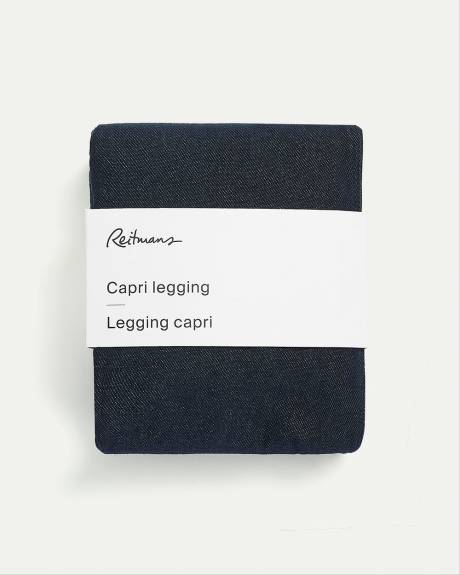 Denim Capri Legging Pants