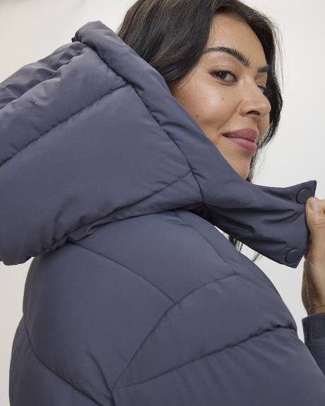 Maxi Hooded Quilted Jacket