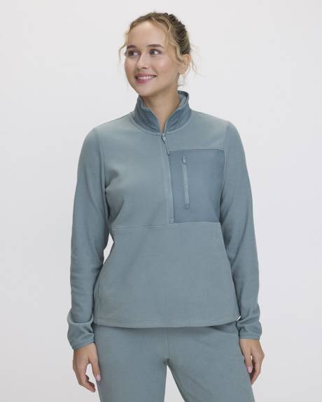 Polar Fleece Half-Zip Jacket - Hyba