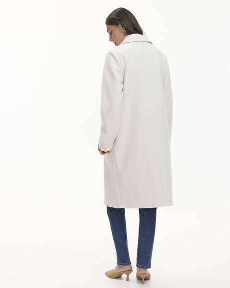 Long Coat with Two-Button Closure