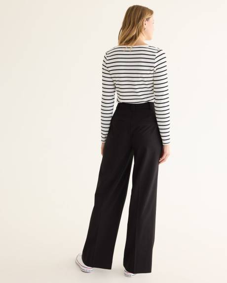 Pantalon à jambe large et taille haute - L'intemporelle