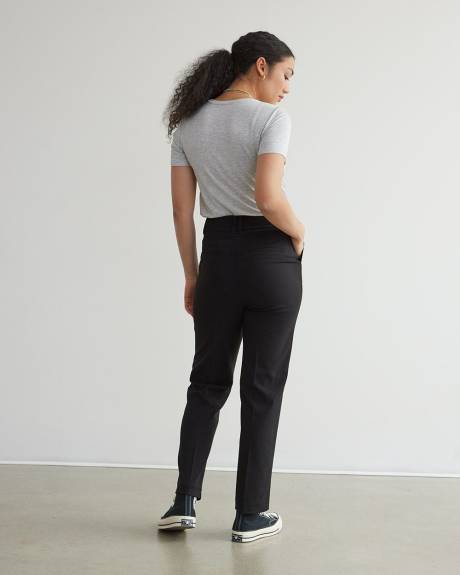 Pantalon cheville à taille très haute et jambe droite - Long