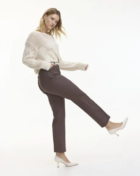 Straight-Leg High-Rise Pants - The Iconic (R) - Petite