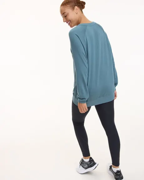 Long-Sleeve French Terry Sweatshirt - Hyba