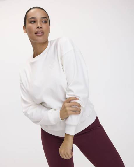 Long-Sleeve Crew-Neck Polar Fleece Sweater - Hyba