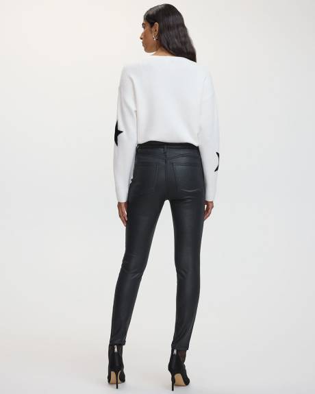 Skinny-Leg High-Rise Coated Pants - The Signature (R)