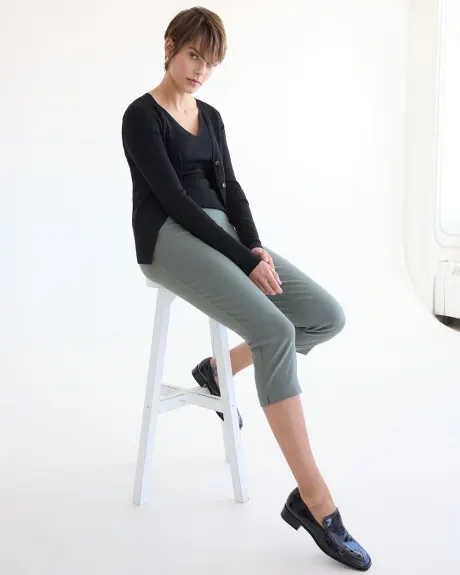 Pantalon capri à jambe étroite et taille haute - L'Iconique (MD)