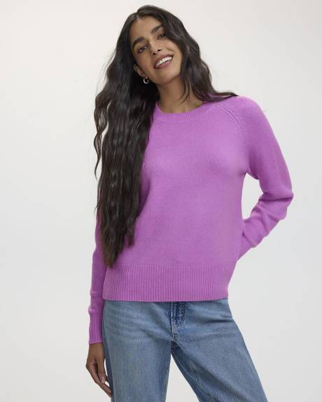 PlushSoft Long-Sleeve Crew-Neck Sweater