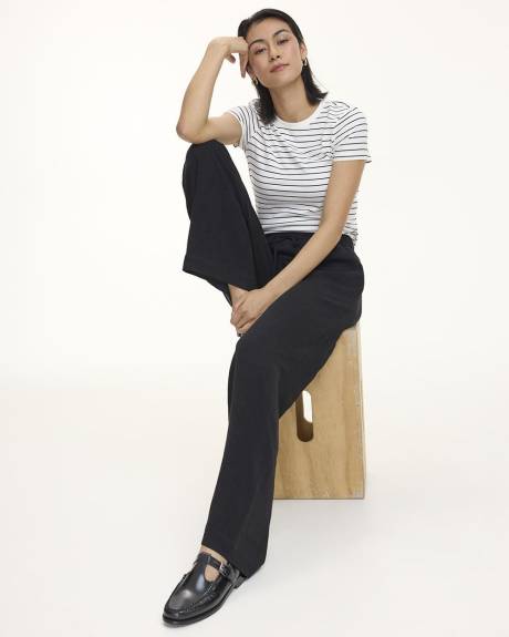 Wide-Leg Linen-Blend Pant - Tall