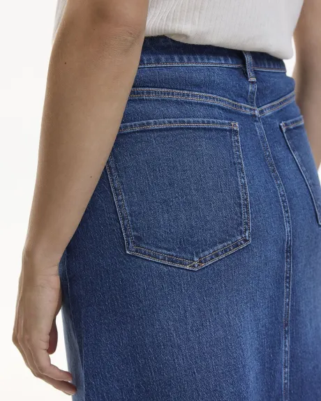 Jupe midi en denim