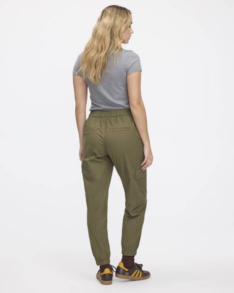 Poplin Jogger with Cargo Pockets - Tall