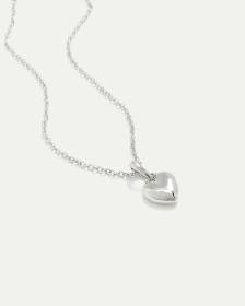 Collier court à pendentif en coeur