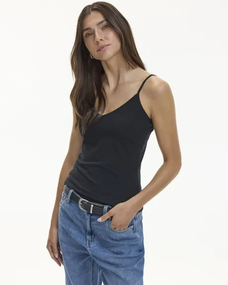 Camisole en coton à col V - R Essentials