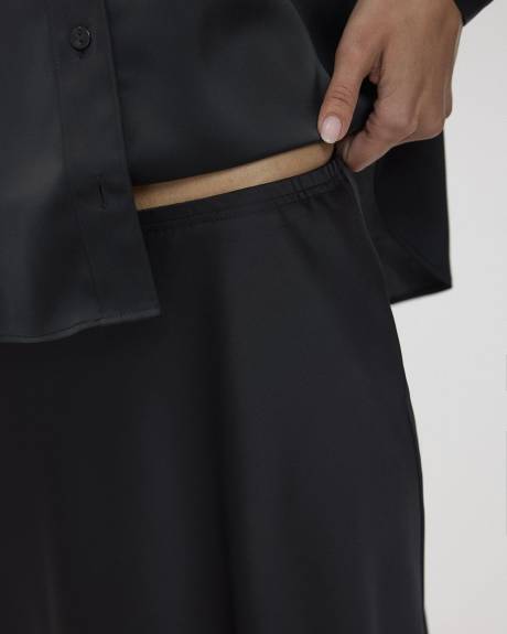 Satin Midi Skirt