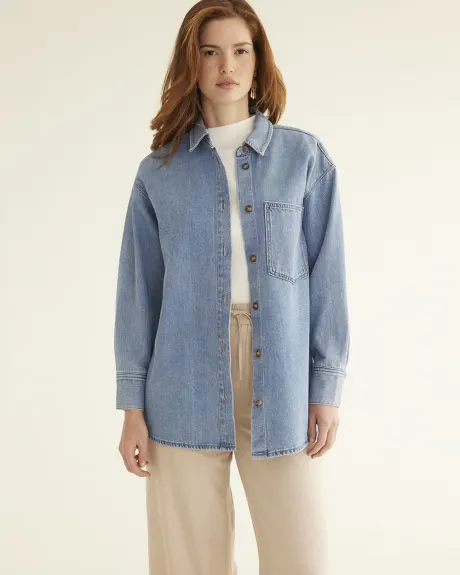 Surchemise en denim