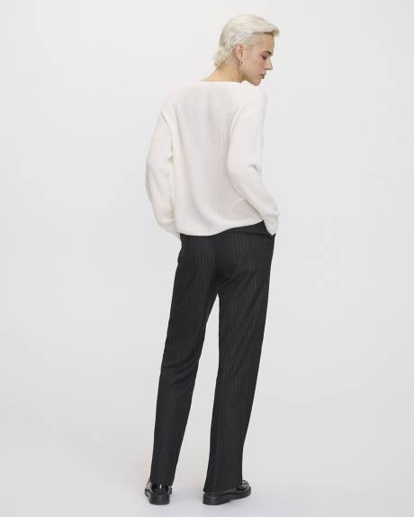 Cashmere-Blend V-Neck Sweater