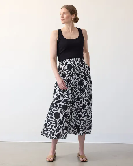 Jupe maxi en silhouette en A