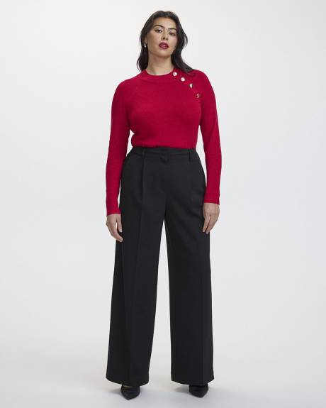 Wide-Leg High-Rise Pant - Curvy Fit