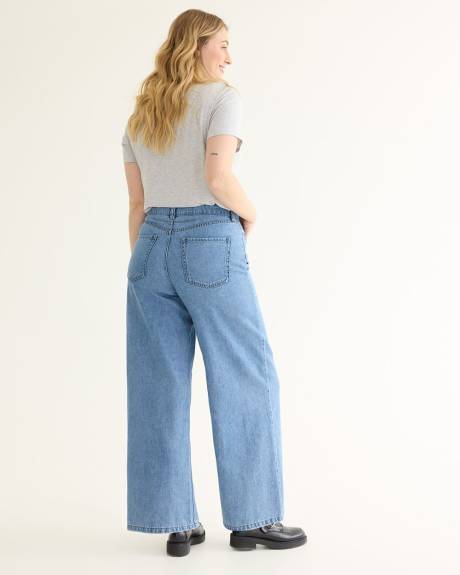 Wide-Leg High-Rise Jean - Petite