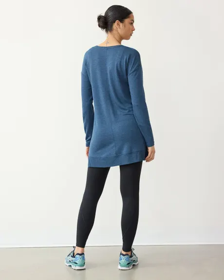 Long-Sleeve French Terry Tunic - Hyba