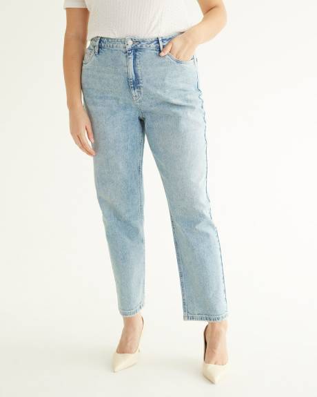 Jean à jambe fuselée et taille haute - Le Mom Jeans - Petite