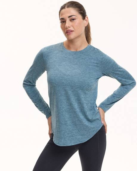 Long-Sleeve Crew-Neck Tee - Dry Lux Hyba Essentials