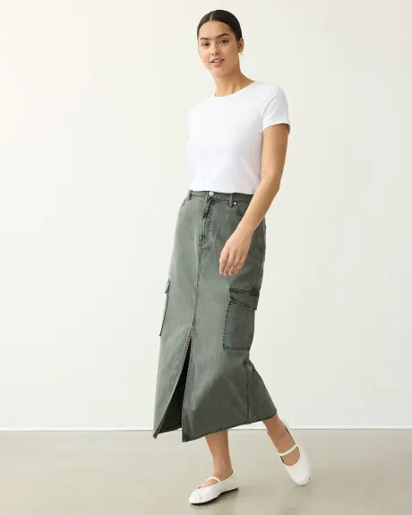 Maxi Skirt with Cargo Pockets